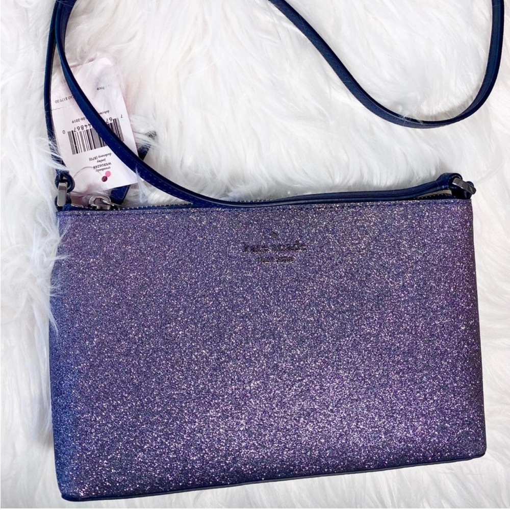 Kate spade dusk navy Joeley glitter crossbody bag 💙 NWOT
